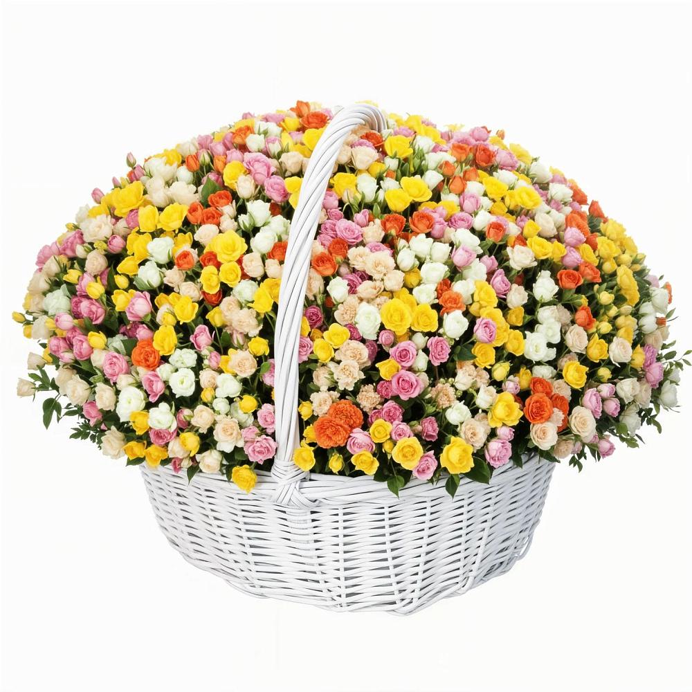 Премиум корзина Кустовых Роз в Краснодаре Премиум букет из: Розы в Краснодаре