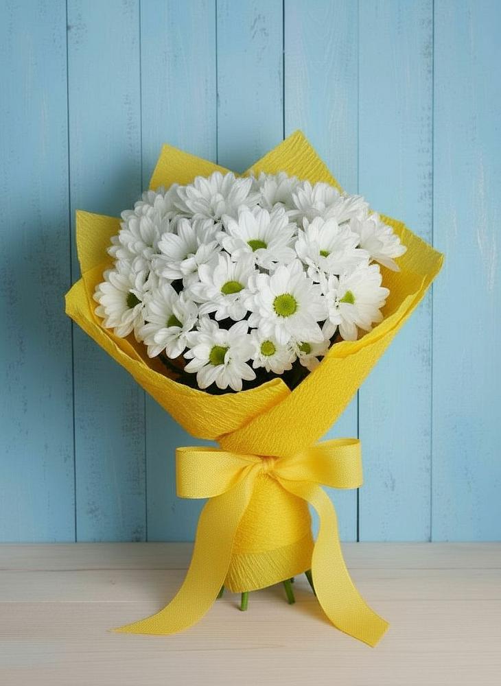 Букет цветов из: Хризантемы в Краснодаре