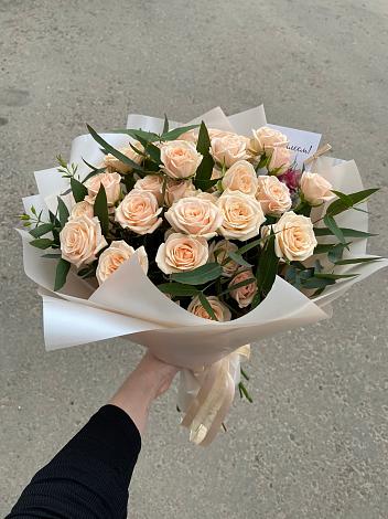 Букет Кремовые розы Латте в Краснодаре