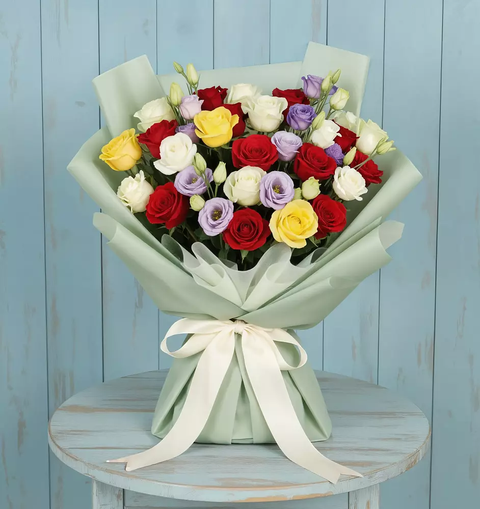 Букет Модная красотка в Краснодаре Букет цветов из: Розы в Краснодаре