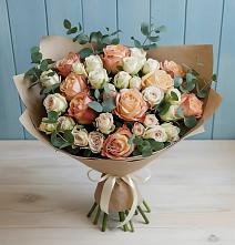 Букет цветов из:  Альстромерии и Розы #REPLACE_PRED# Краснодаре