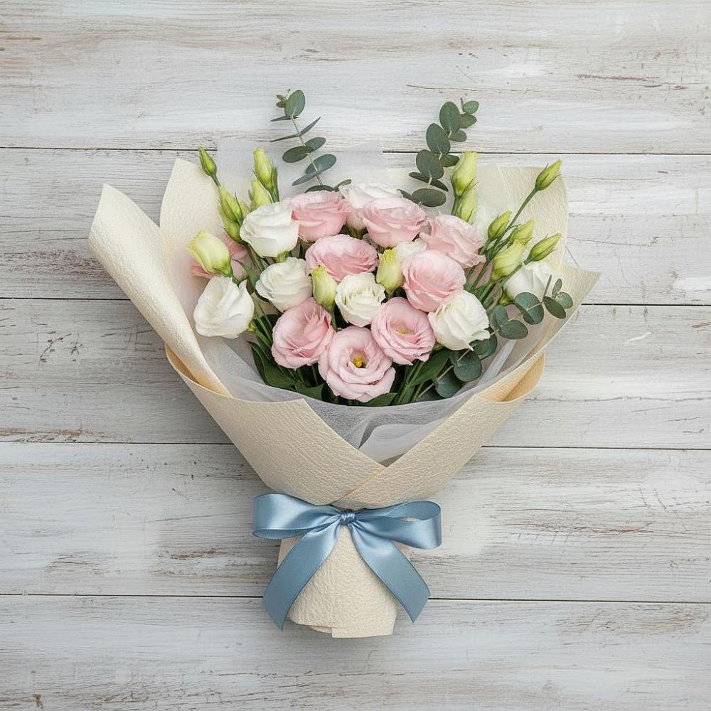 Букет цветов из: Лизиантусы в Краснодаре